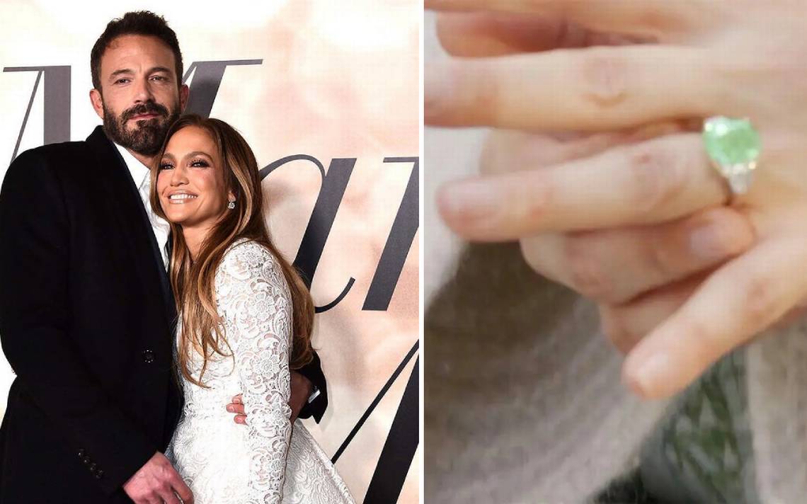 JLo y Ben Affleck Qu significa el color verde del nuevo anillo